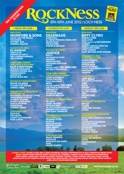 RockNess lineup